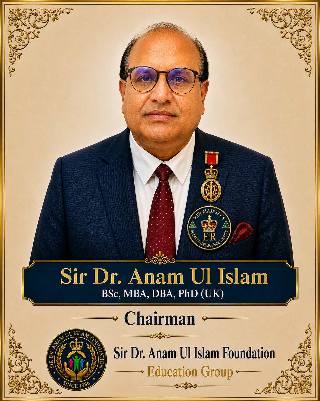 Sir Dr. Anam Ul Islam — sixth generation