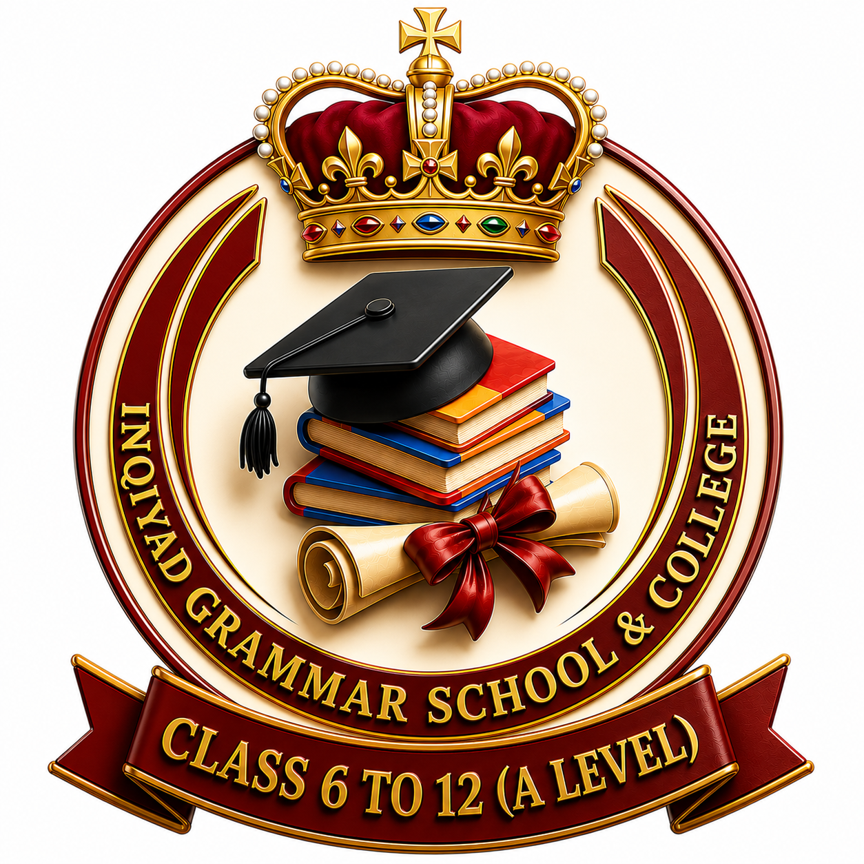 Original logo: Inqiyad Grammar School & College
